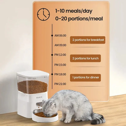 Revolutionary 2L Automatic Cat Feeder - Smart WIFI Pet Food Dispenser for Dogs and Cats with Remote Control