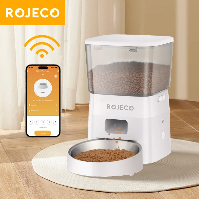 Revolutionary 2L Automatic Cat Feeder - Smart WIFI Pet Food Dispenser for Dogs and Cats with Remote Control