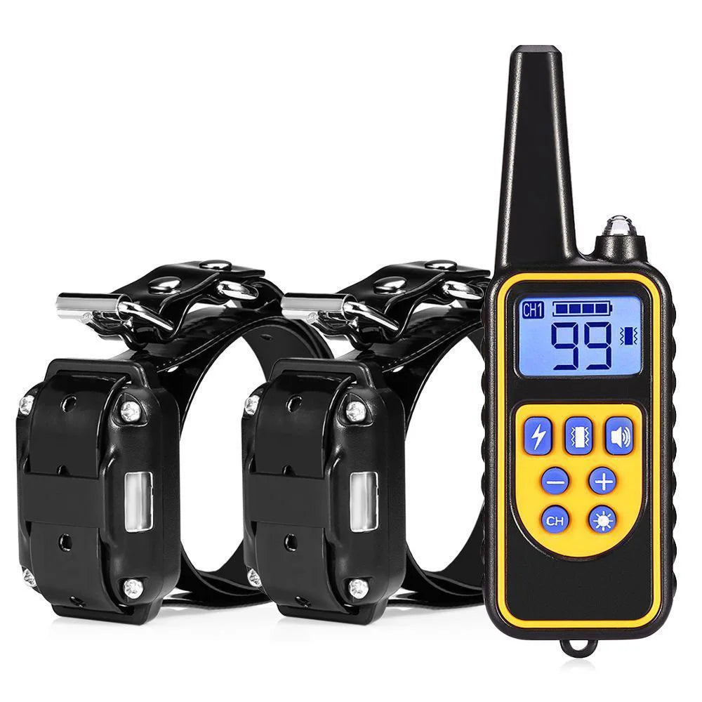 Revolutionary Electric Dog Training Collar - Rechargeable, Waterproof, and Remote-Controlled Anti-Barking Solution for All Dogs
