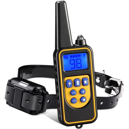Revolutionary Electric Dog Training Collar - Rechargeable, Waterproof, and Remote-Controlled Anti-Barking Solution for All Dogs