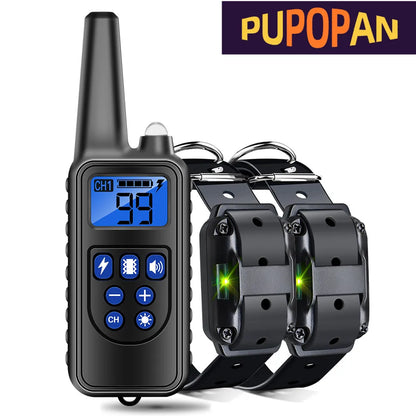 Revolutionary Electric Dog Training Collar - Rechargeable, Waterproof, and Remote-Controlled Anti-Barking Solution for All Dogs