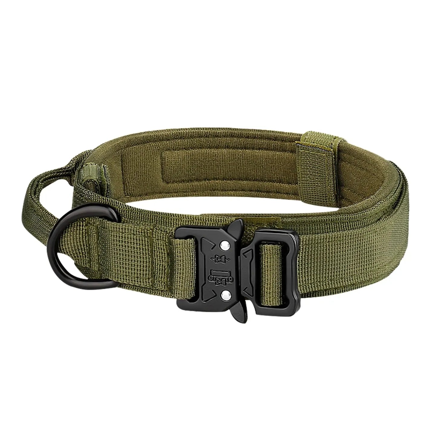 Durable Outdoor Tactical Dog Collar with Metal Buckle - Breathable Nylon for Medium and Large Dogs