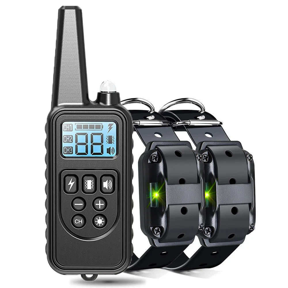 Revolutionary Electric Dog Training Collar - Rechargeable, Waterproof, and Remote-Controlled Anti-Barking Solution for All Dogs