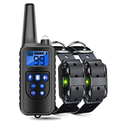 Revolutionary Electric Dog Training Collar - Rechargeable, Waterproof, and Remote-Controlled Anti-Barking Solution for All Dogs