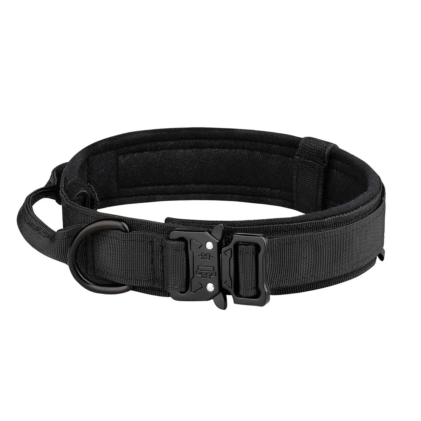 Durable Outdoor Tactical Dog Collar with Metal Buckle - Breathable Nylon for Medium and Large Dogs