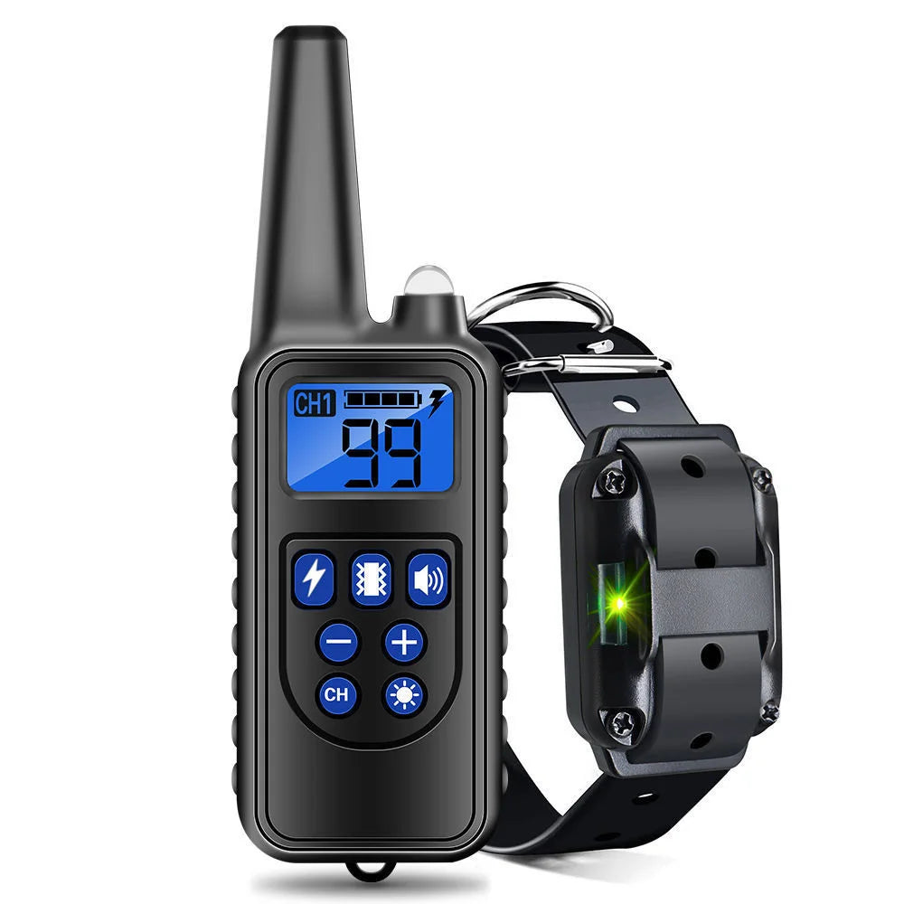 Revolutionary Electric Dog Training Collar - Rechargeable, Waterproof, and Remote-Controlled Anti-Barking Solution for All Dogs